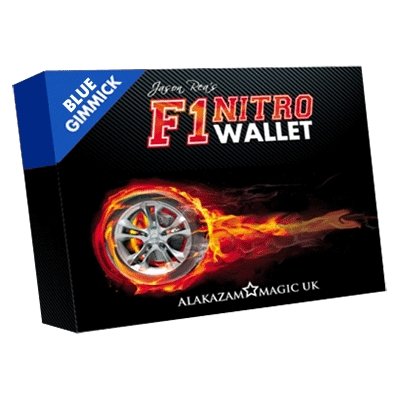 F1 Nitro Wallet Blue (DVD and Gimmick) by Jason Rea - DVD - Merchant of Magic