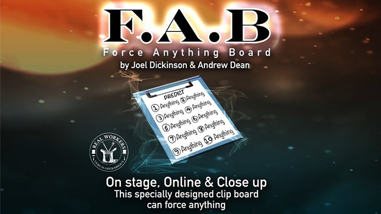 FAB BOARD A4/RED (Gimmicks and by Joel Dickinson & Andrew Dean - Merchant of Magic