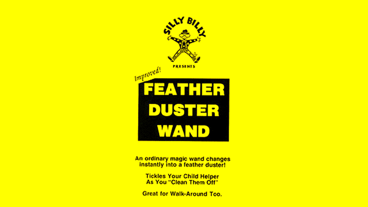 Feather Duster Wand (BLUE)- Silly Billy - Merchant of Magic