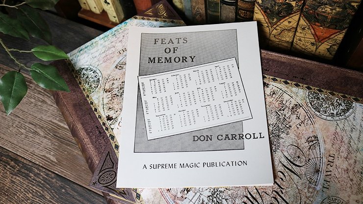 Feats of Memory by Don Carroll - Book - Merchant of Magic