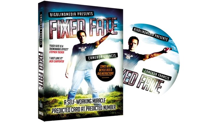 Fixed Fate aka 'Predicted Card at Predicted Number' (DVD and Gimmick) by Cameron Francis and Big Blind Media - DVD - Merchant of Magic