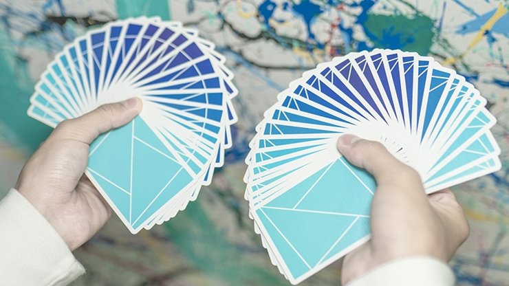 Flexible Gradients Blue Playing Cards by TCC - Merchant of Magic