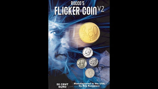 Flicker Coin V2 (Euro 50 Cent) by Rocco - Merchant of Magic