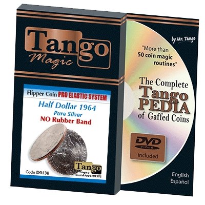 Flipper Coin Pro Elastic Half Dollar 1964 by Tango - Merchant of Magic
