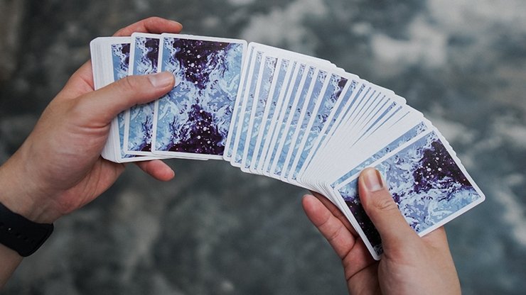 Fluid Art Blue (Cardistry Edition) Playing Cards - Merchant of Magic