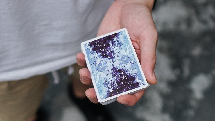 Fluid Art Blue (Cardistry Edition) Playing Cards - Merchant of Magic