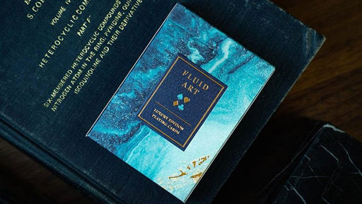 Fluid Art Blue (Luxury Edition) Playing Cards - Merchant of Magic