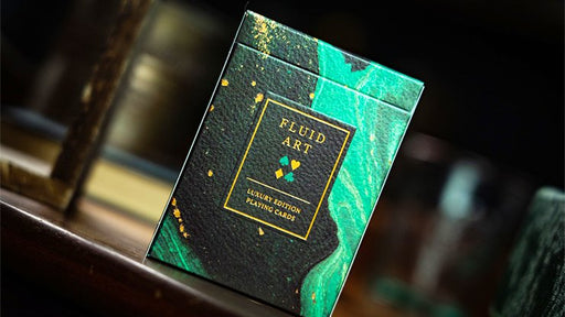 Fluid Art Green (Luxury Edition) Playing Cards - Merchant of Magic