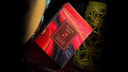 Fluid Art Red (Luxury Edition) Playing Cards - Merchant of Magic