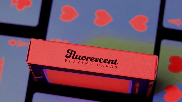 Fluorescent (Peach Edition) Playing Cards - Merchant of Magic