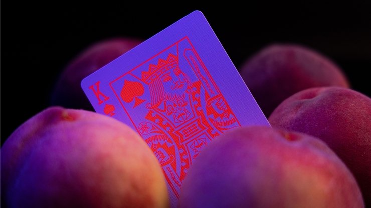 Fluorescent (Peach Edition) Playing Cards - Merchant of Magic