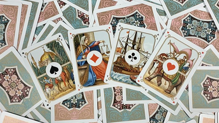 Four Continents (Blue) Playing Cards - Merchant of Magic