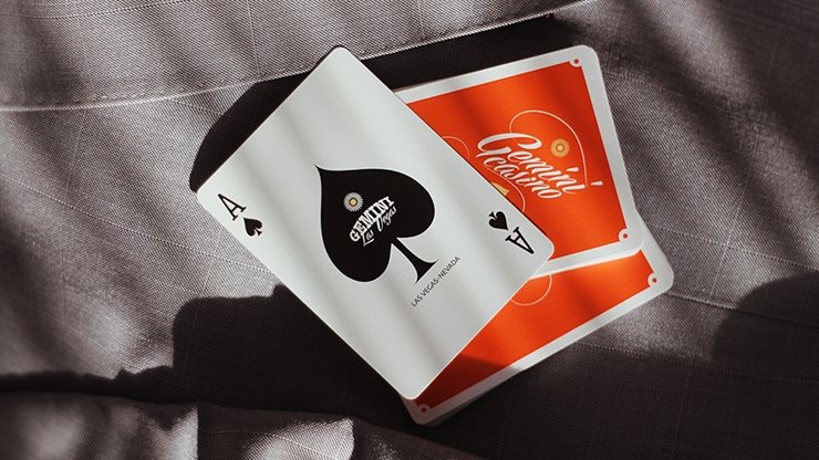 Gemini Casino 1975 Orange Playing Cards by Gemini - Merchant of Magic