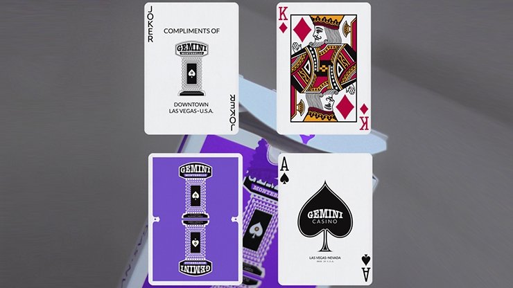 Gemini Casino Purple Playing Cards by Gemini - Merchant of Magic