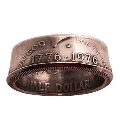 Genuine Half-Dollar Ring(10/19.76 mm)By Diamond Jim Tyler - Merchant of Magic