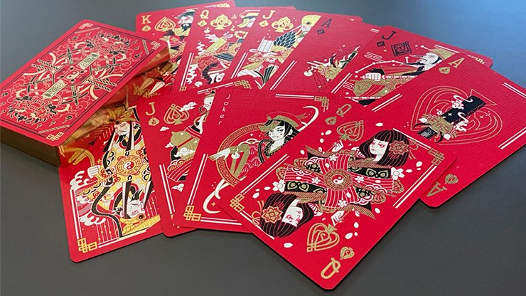 Geung Si The Torpor (Red) Playing Cards - Merchant of Magic