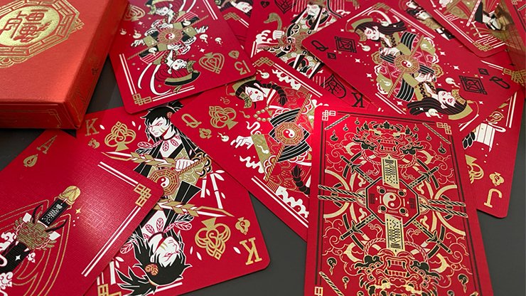 Geung Si The Torpor (Red) Playing Cards - Merchant of Magic