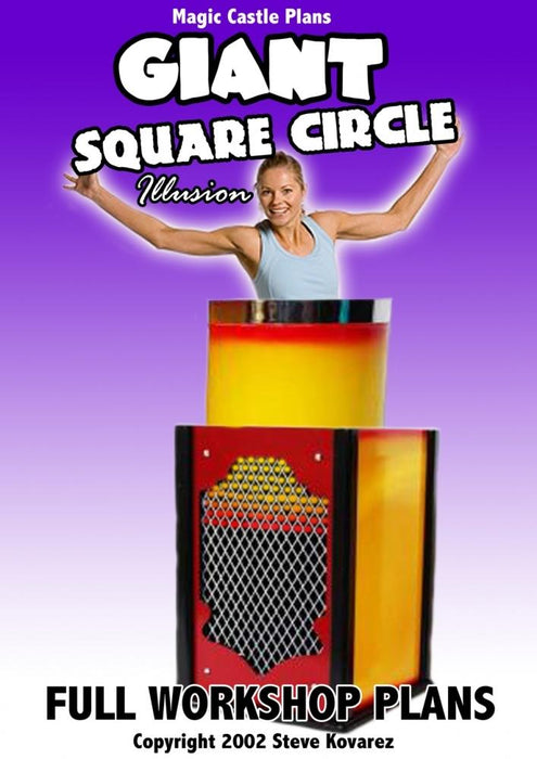 Giant Square Circle Illusion Plans - INSTANT DOWNLOAD - Merchant of Magic
