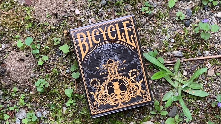 Gilded Bicycle Ant (Black) Playing Cards - Merchant of Magic