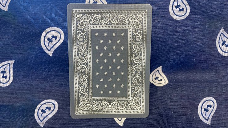 Gilded Bicycle Bandana (Blue) Playing Cards - Merchant of Magic