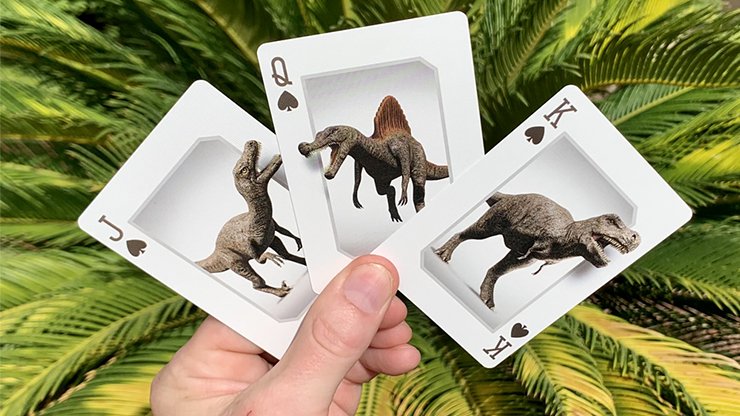 Gilded Bicycle Dinosaur Playing Cards - Merchant of Magic