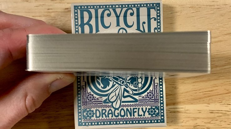 Gilded Bicycle Dragonfly (Tan) Playing Cards - Merchant of Magic