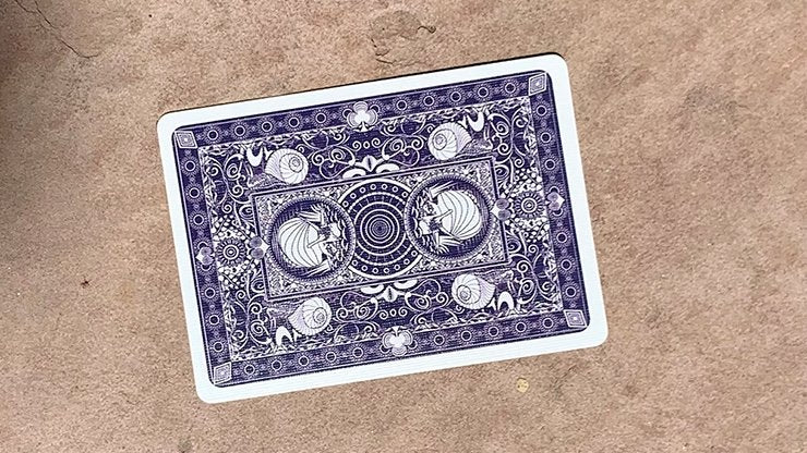 Gilded Bicycle Snail (Blue) Playing Cards - Merchant of Magic