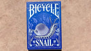 Gilded Bicycle Snail (Blue) Playing Cards - Merchant of Magic