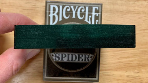 Gilded Bicycle Spider (Green) Playing Cards - Merchant of Magic