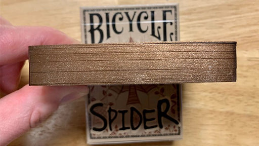 Gilded Bicycle Spider (Tan) Playing Cards - Merchant of Magic