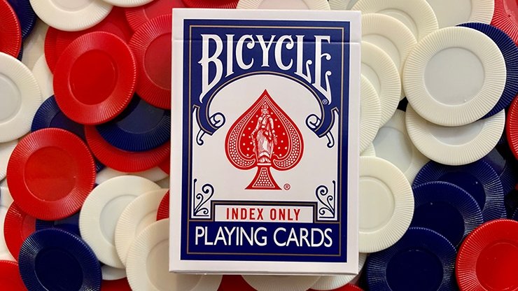 Gilded Blue Bicycle Index Only Playing Cards– Merchant of Magic