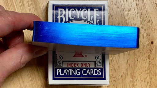 Gilded Blue Bicycle Index Only Playing Cards - Merchant of Magic