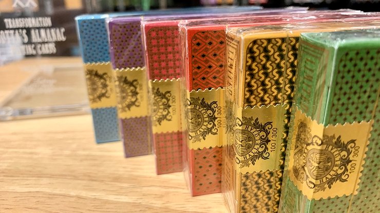 Gilded Cotta 6 Deck Set (w/ Case & Matching Tuck Seal Numbers) Playing Cards - Merchant of Magic