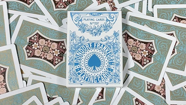 Gilded Four Continents (Blue) Playing Cards - Merchant of Magic