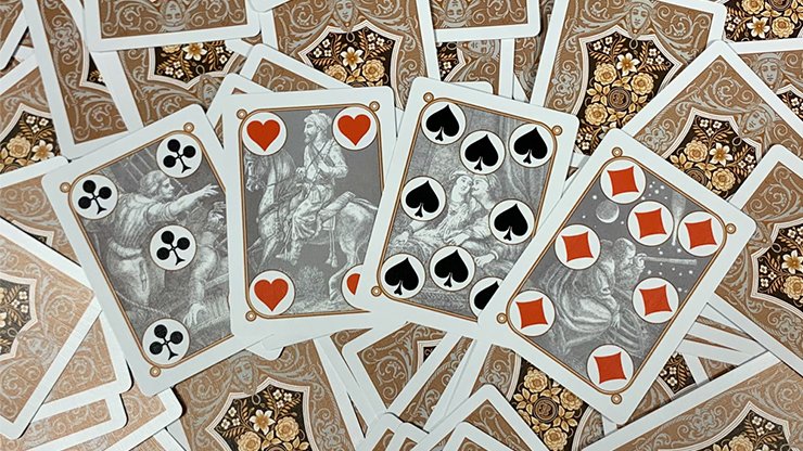 Gilded Four Continents (Copper) Playing Cards - Merchant of Magic