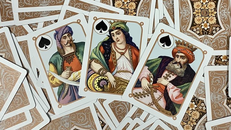 Gilded Four Continents (Copper) Playing Cards - Merchant of Magic