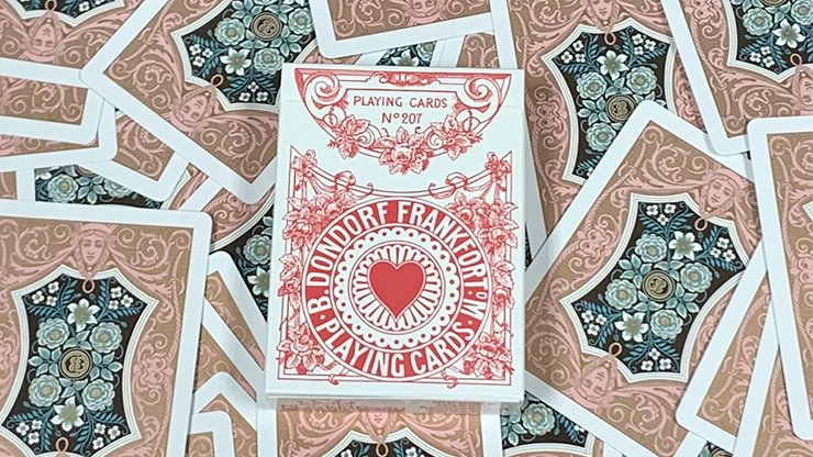 Gilded Four Continents (Red) Playing Cards - Merchant of Magic