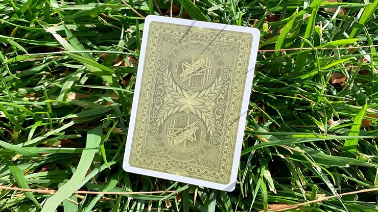 Gilded Grasshopper Dark (Olive) Playing Cards - Merchant of Magic
