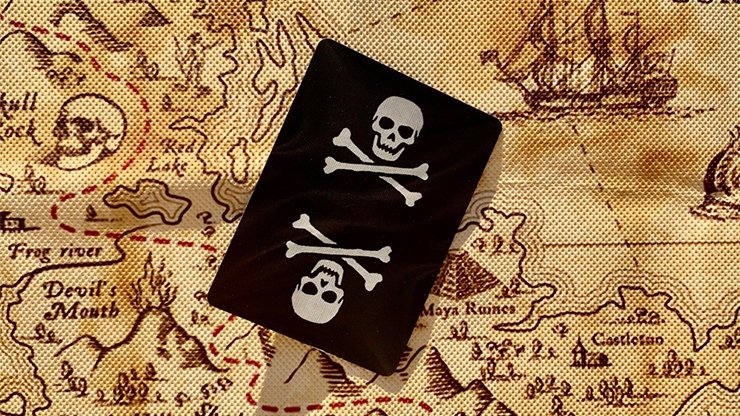 Gilded Jolly Roger Playing Cards - Merchant of Magic