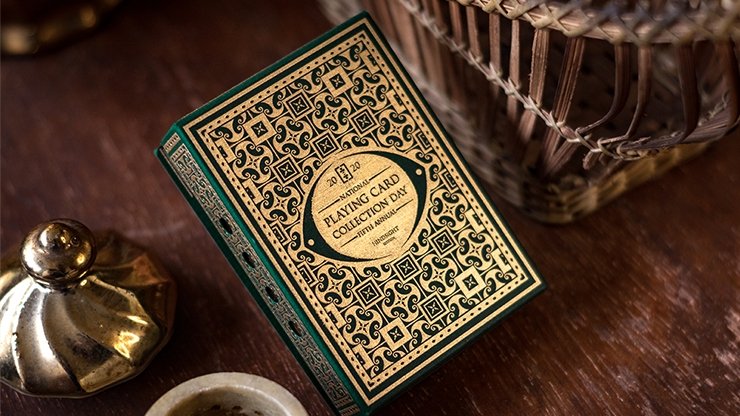 Gilded Limited Edition 2020 National Playing Card Deck Pandora's Box (Green & Gold) (Disease) by Seasons Playing Card - Merchant of Magic