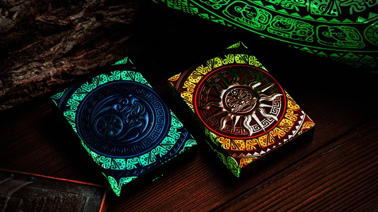 Gilded Maya Moon Playing Cards - Merchant of Magic