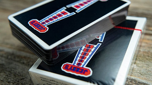 Gilded Vintage Feel Jerrys Nuggets (Black) Playing Cards - Merchant of Magic