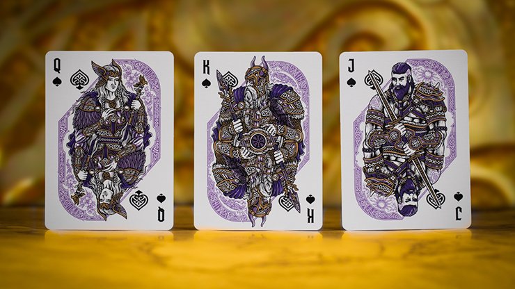 Gods of Norse Purple Royale Playing Cards - Merchant of Magic