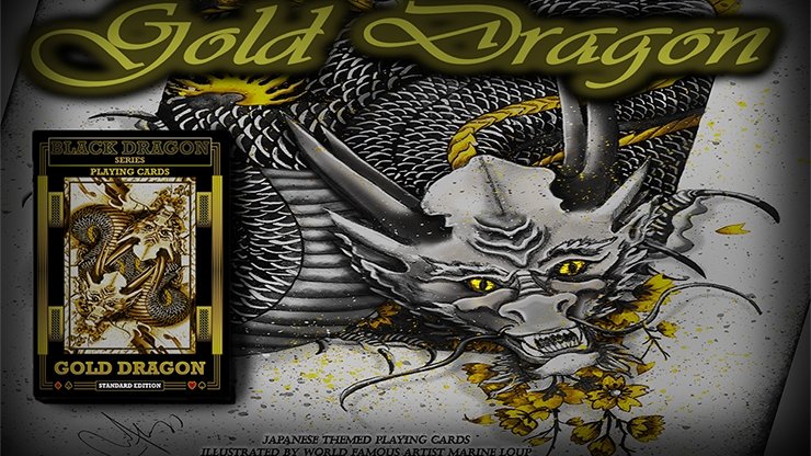 Gold Dragon (Standard Edition) Playing Cards by Craig Maidment - Merchant of Magic