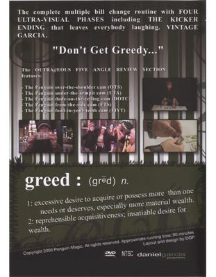 Greed by Daniel Garcia - DVD - Merchant of Magic