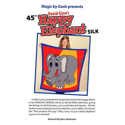 Happy Elephant Silk (45") by David Ginn and Goshman - Merchant of Magic