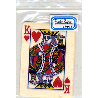 Flash Poker Card King of Hearts (Ten Pack) - Merchant of Magic