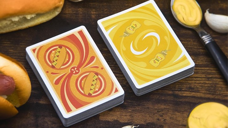 Hot Dog & Mustard Combo (Half-Brick) Playing Cards by Fast Food Playing Cards - Merchant of Magic