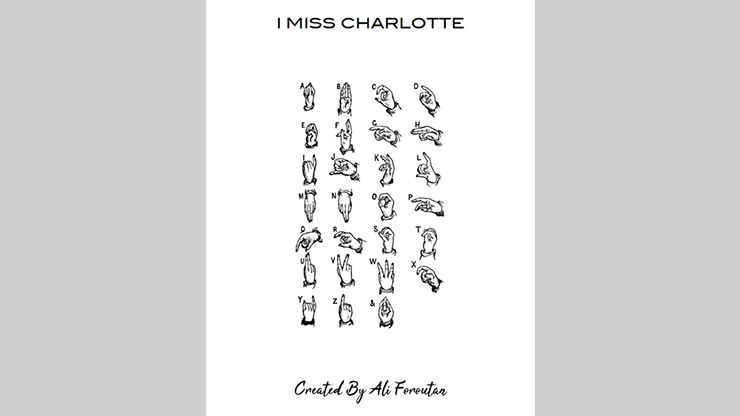 I Miss Charlotte by Ali Foroutan ebook - INSTANT DOWNLOAD - Merchant of Magic