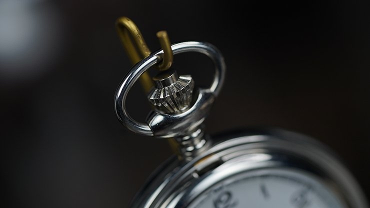 Infinity Pocket Watch V3 - Silver Case White Dial / STD Version (Gimmick and Online Instructions) by Bluether Magic - Trick - Merchant of Magic